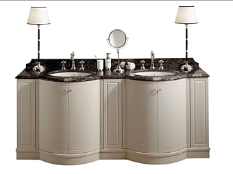 Double wooden vanity unit with doors Gentry Home Boston 200 factory Gentry Home from Italy