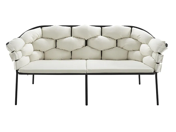 Two-Seater Garden Sofa with Fabric Upholstery LIGNE ROSET Serpentine 10262096-10262097 factory LIGNE ROSET from Italy. Foto №1