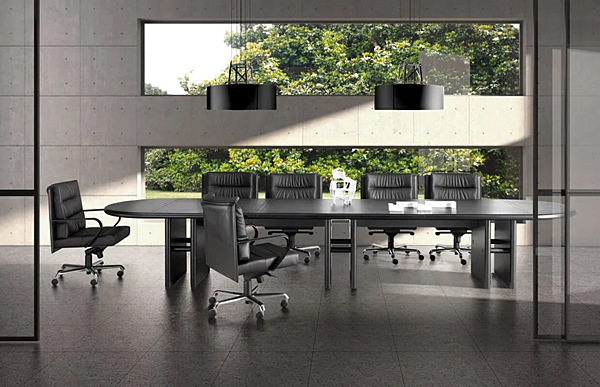 Modular Wooden Meeting Table Large i 4 Mariani factory i 4 Mariani from Italy. Foto №3