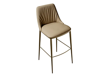 Leather Bar Stool with Back Max Deluxe Eforma Leather Bar Stool with Back Max Deluxe Eforma factory Eforma from Italy