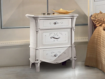 Wooden bedside table with drawers CASA +39 Prestige 306