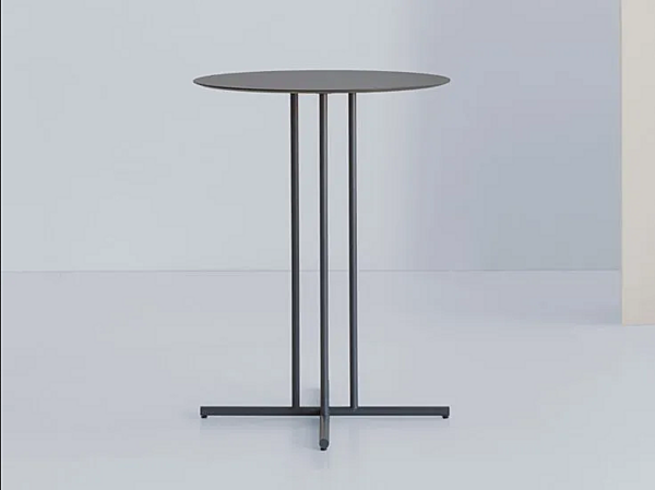 High table round ash and metal Graphic 955 TAC Potocco 955/TAC factory POTOCCO from Italy. Foto №3