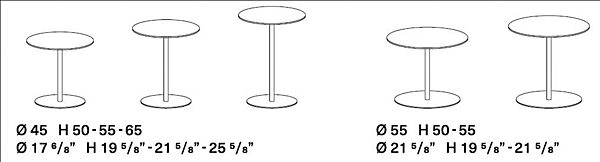 Round Fenix NTM High Side Table Kristalia factory Kristalia from Italy. Foto №3