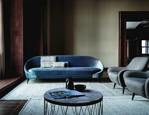 Three-Seater Sofa Fabric or Leather VIBIEFFE Nido 650 factory VIBIEFFE from Italy. Foto №3