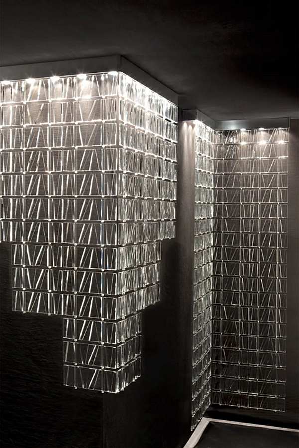 Pendant lamp room divider tile Fabbian factory Fabbian from Italy. Foto №22