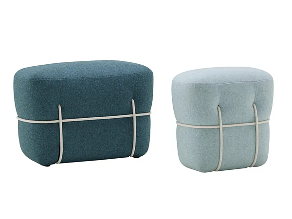 Upholstered rectangular fabric pouf Lace LIGNE ROSET 10260280-10260282 factory LIGNE ROSET from Italy. Foto №3