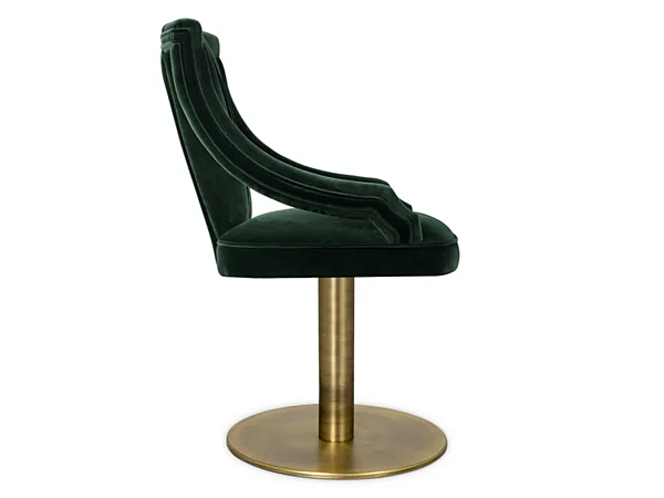 Swivel velvet chair with armrests BRABBU Cayo II factory BRABBU from Italy. Foto №3