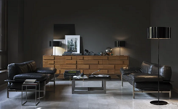 Metal Floor Lamp with Switch Oluce 306 factory Oluce from Italy. Foto №4