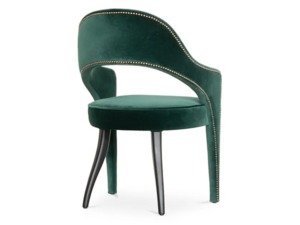Upholstered Velvet Armchair Tellus BRABBU factory BRABBU from Italy. Foto №3