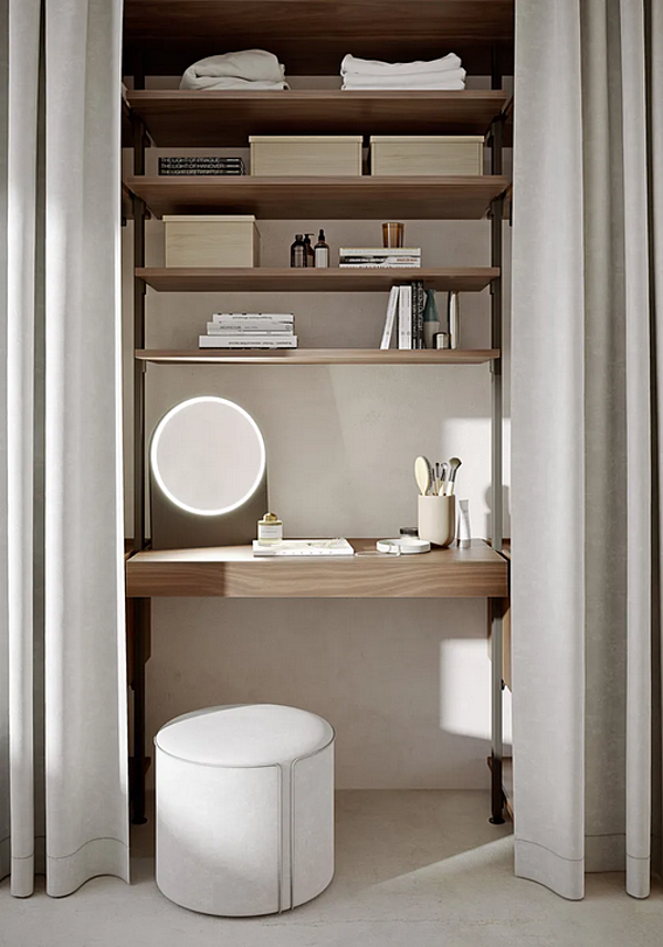 Sectional wooden walk-in wardrobe Kristalia Novel factory Kristalia from Italy. Foto №8