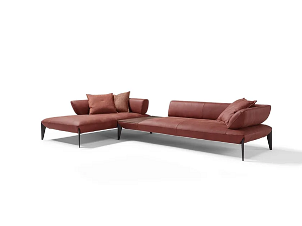 Sectional sofa with integrated coffee table Egoitaliano Avenue factory Egoitaliano from Italy. Foto №2