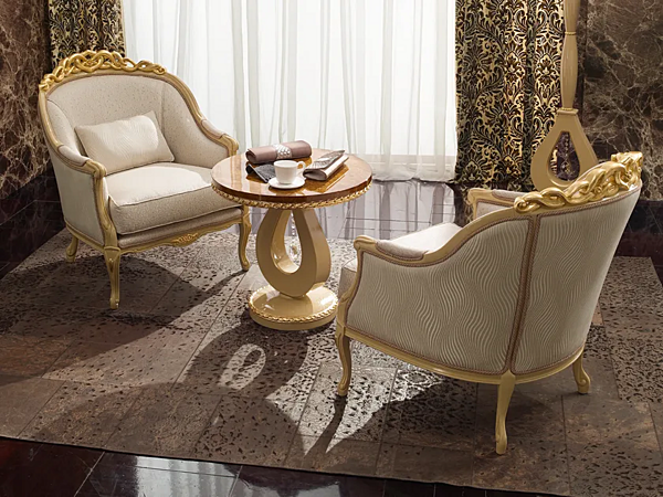 Velvet Easy Chair with Armrests A.R. Arredamenti Harmony 337 factory A.R.ARREDAMENTI SRL from Italy. Foto №3