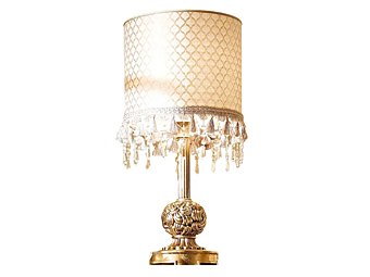 Table lamp Grand Royal A.R. Arredamenti metal and glass L.92 + P.470