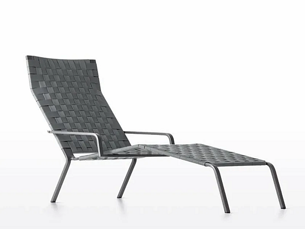 Sun Lounger with Upholstered Backrest Kristalia Rest factory Kristalia from Italy. Foto №1