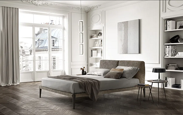 Double bed with upholstered headboard Duomo Design Lera Dream factory Duomo Design from Italy. Foto №6
