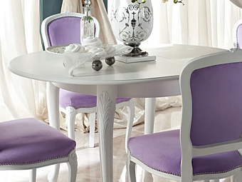 Round coffee table in wood Modenese Luxury Interiors 13146 factory MODENESE GASTONE from Italy