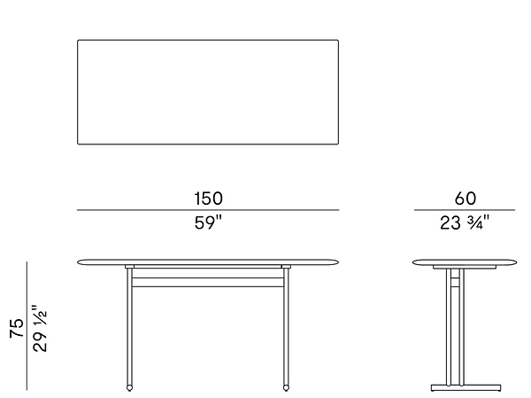 Secretary desk in ash and metal Potocco Graphic 955 SCR 955/SCR factory POTOCCO from Italy. Foto №5