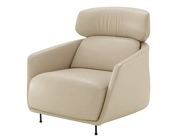 Leather armchair with headrest Ligne Roset Okura 17100205 factory LIGNE ROSET from Italy. Foto №2