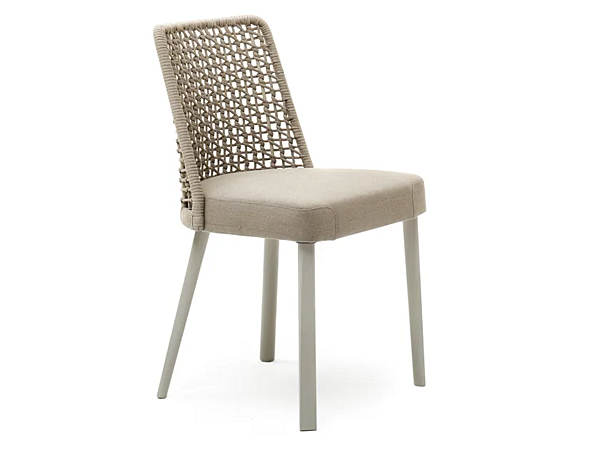 Aluminium garden chair with powder coating VARASCHIN EMMA 23604 factory VARASCHIN from Italy. Foto №1