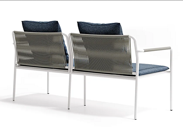 2-Seater Aluminium Garden Sofa with Cushions Atmosphera Air factory ATMOSPHERA from Italy. Foto №5