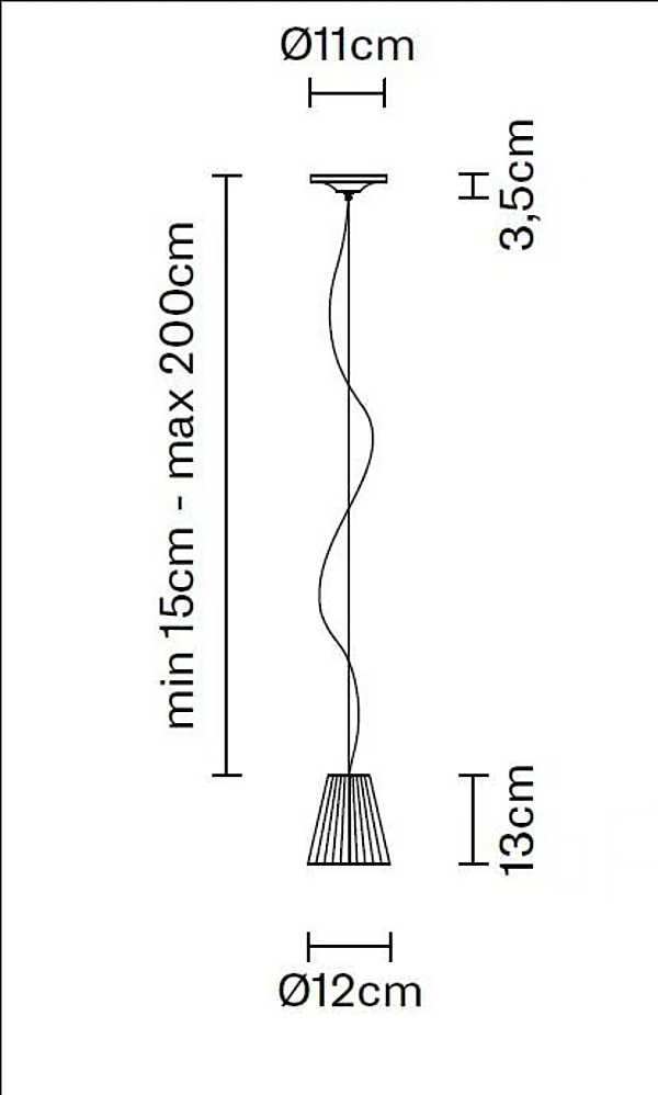 Glass pendant lamp Flow Halogen Fabbian factory Fabbian from Italy. Foto №5