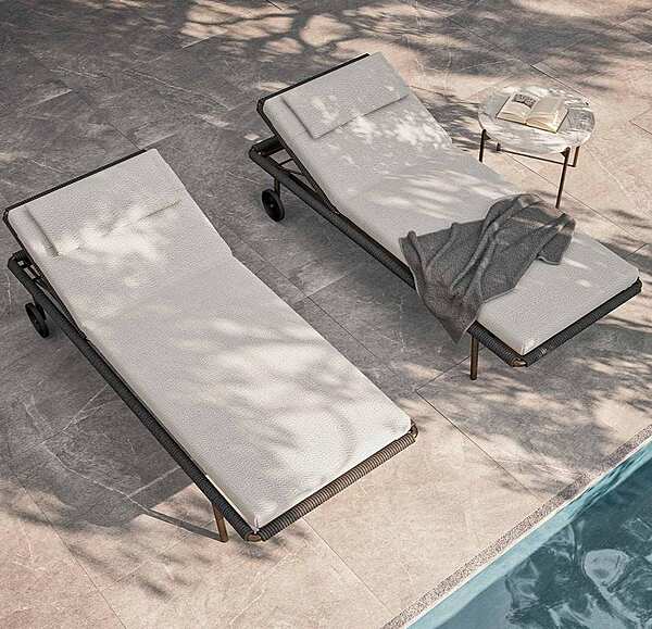 Chaise lounge RUGIANO LSE39L/G factory RUGIANO from Italy. Foto №2