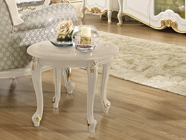 Round wooden coffee table CASA +39 La Fenice 1215/1615 factory CASA +39 from Italy. Foto №1