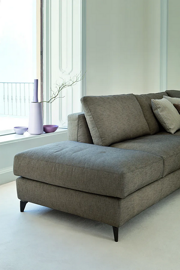 Sectional sofa in fabric or leather VIBIEFFE 910 Zone Slim factory VIBIEFFE from Italy. Foto №9