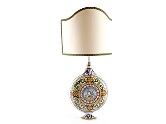 Handmade ceramic table lamp Raffaello L_Antica Deruta RF/1199/L/45