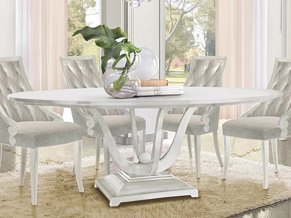 Round wooden dining table CASA +39 Giulietta 3623 factory CASA +39 from Italy. Foto №1