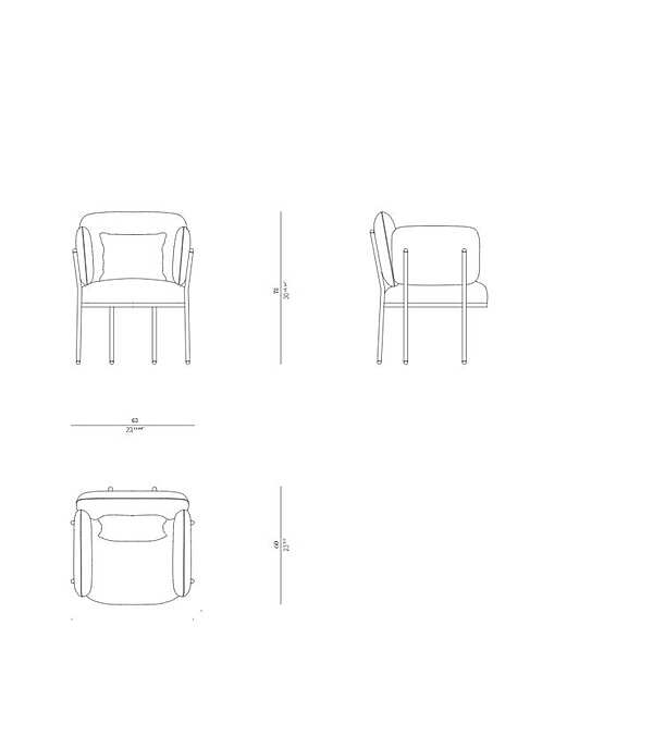 Armchair ROSSATO 11 PL-03 factory ROSSATO from Italy. Foto №8