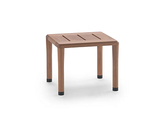 Square Iroko Garden Side Table FLEXFORM Kobo Outdoor factory FLEXFORM from Italy