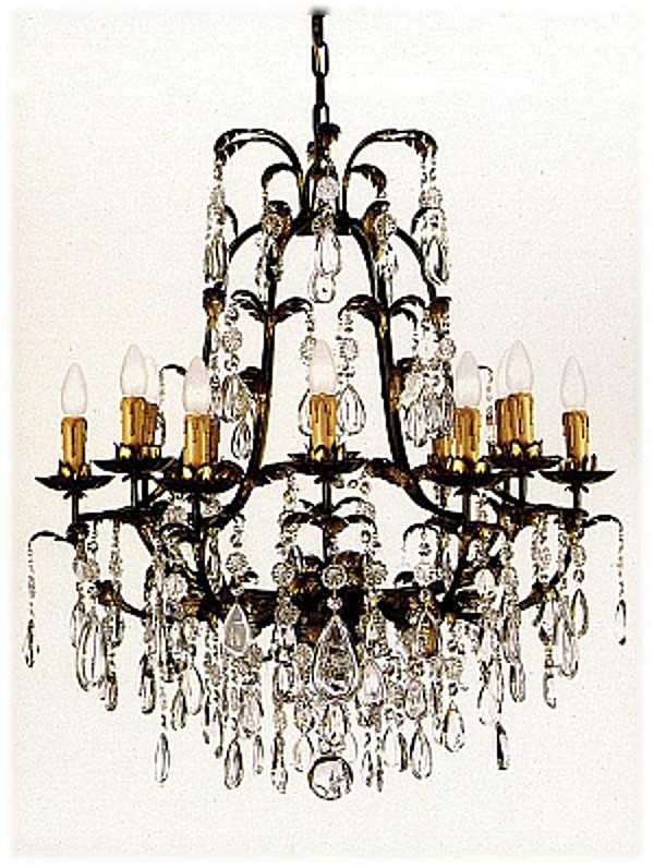 Chandelier MECHINI L251/12 factory MECHINI from Italy. Foto №1