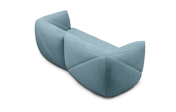 Three-seater sofa with removable cover Vela Saba factory SABA from Italy. Foto №9