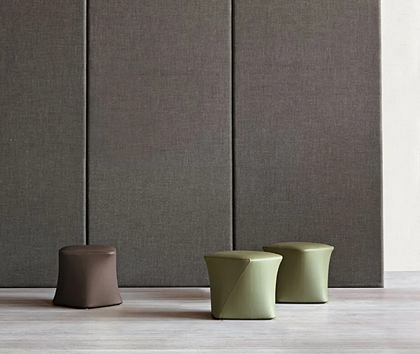 Upholstered Pouf Potocco Dance 792 O 792/O factory POTOCCO from Italy. Foto №2