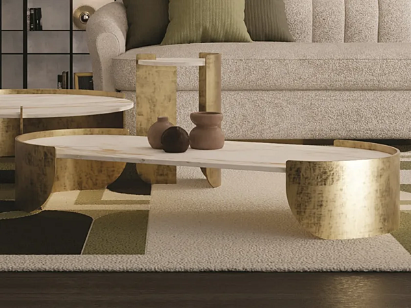 Low ceramic coffee table Osiris CASA +39 EOS301 factory ENCORE (by CASA +39) from Italy. Foto №2