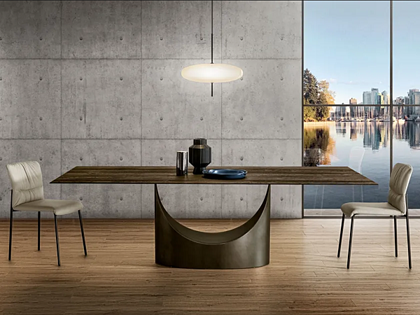 Wooden dining table U Table 2490W LAGO 2490W factory LAGO from Italy. Foto №2