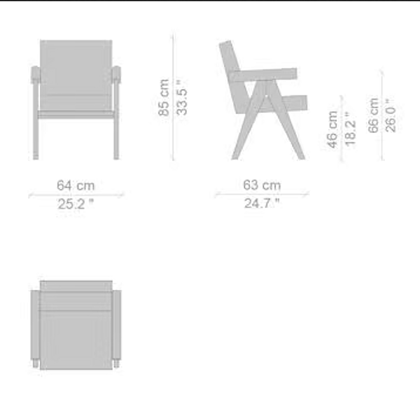 Fabric armchair with soft backrest CASSINA Committee factory CASSINA from Italy. Foto №9