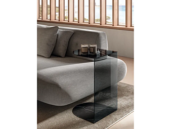 Glass side table Tell LAGO Glass side table Tell LAGO factory LAGO from Italy