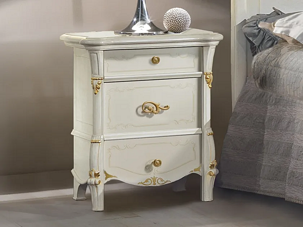 Wooden bedside table with drawers CASA +39 DIAMANTE 2106 factory CASA +39 from Italy. Foto №1