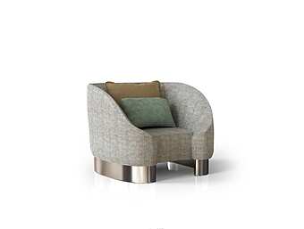Fabric armchair with armrests Bizzotto Italia Infinity