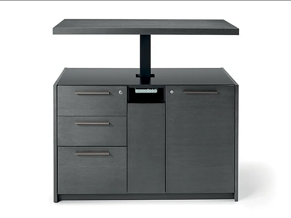 Wooden office storage unit with adjustable height top INCA i 4 Mariani factory i 4 Mariani from Italy. Foto №2