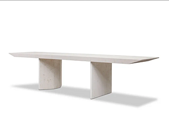 Rectangular table made of wood with leather upholstery BAXTER Judd factory BAXTER from Italy