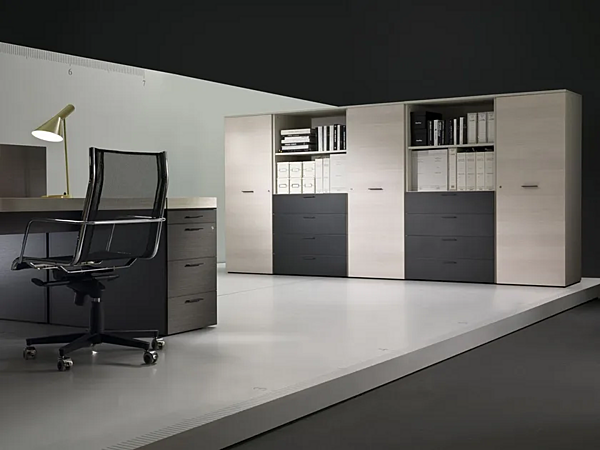 Modular Wooden Office Shelving Blade i 4 Mariani factory i 4 Mariani from Italy. Foto №4