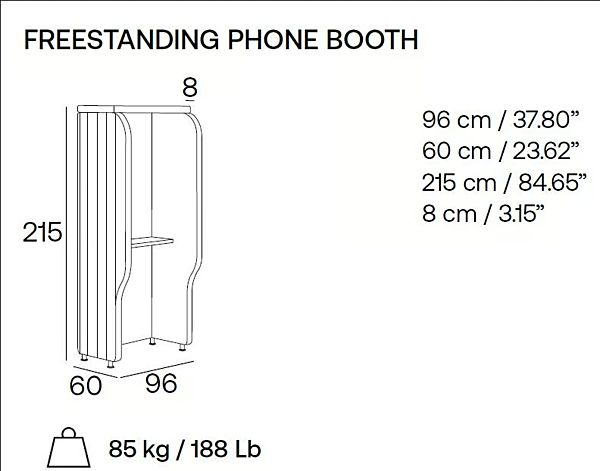 Acoustic Fabric Phone Booth Maji System Adrenalina IMB1072969 factory ADRENALINA from Italy. Foto №5