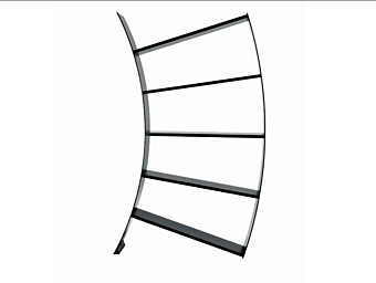 Aluminium bookcase Virgo Driade Aluminium bookcase Virgo Driade factory Driade from Italy