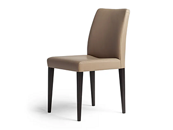 Chair with upholstered back POLTRONA FRAU Liz