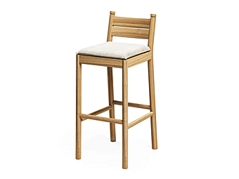 Wooden garden stool with backrest Apache Atmosphera