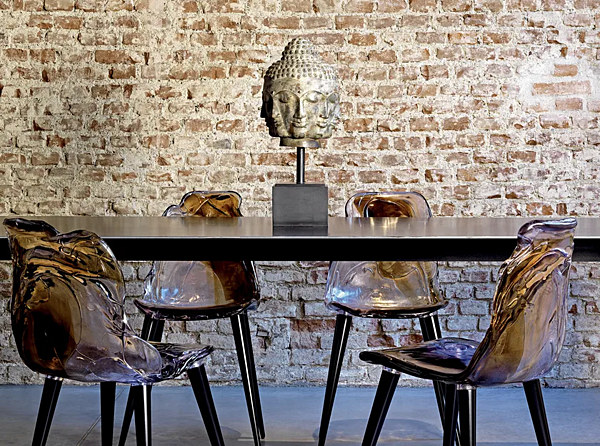 Polycarbonate chair Gilda B Edra GLD010 factory EDRA from Italy. Foto №3