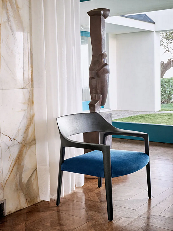 Ash armchair with armrests Potocco Scheggia 906 PLI 906/PLI factory POTOCCO from Italy. Foto №2